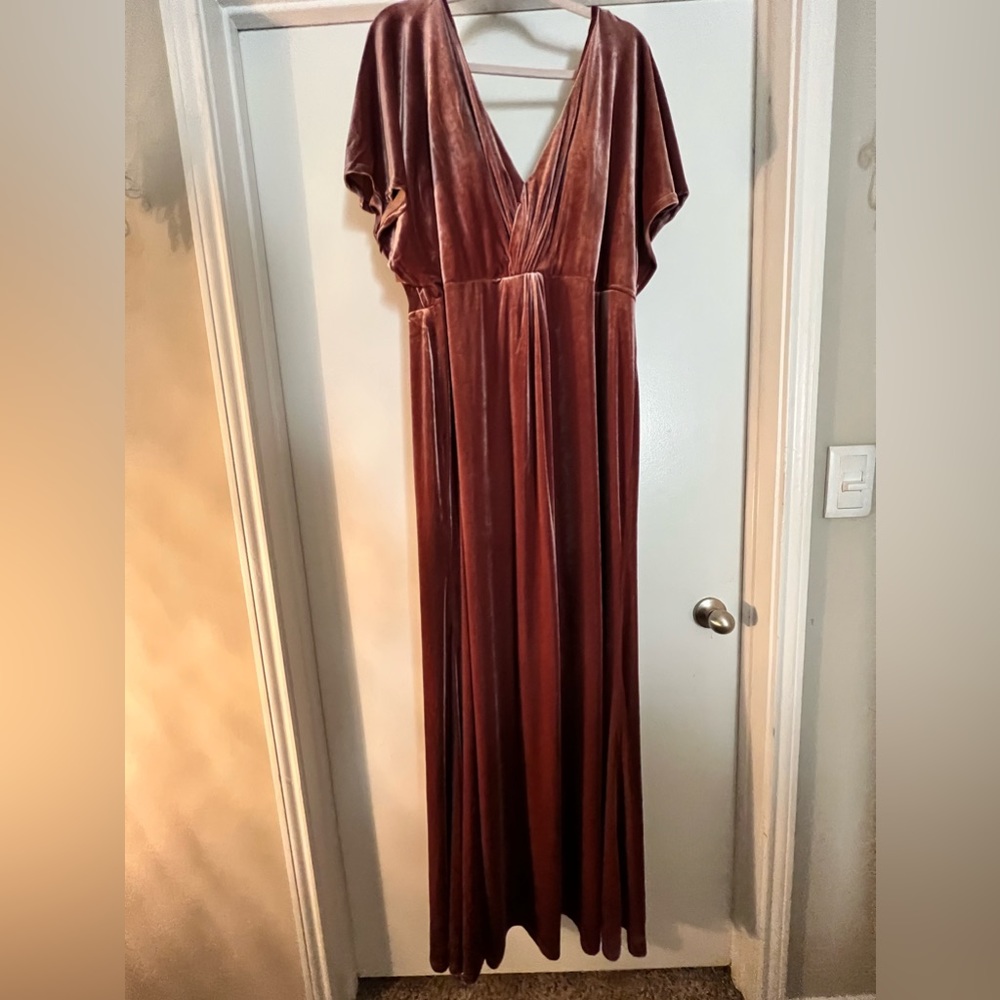 Revelry | Style: Gwen | Size: 22 | Color: Dusty Rose | Length: Regular Maxi